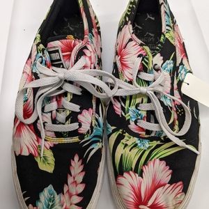 Puma Tropical Floral Lace-up Shoes Men 13 Black